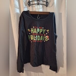 Black Holiday Long Sleeve Tee
